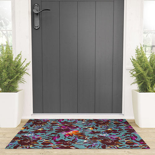 Marta Barragan Camarasa Bold Floral Expression Welcome Mat