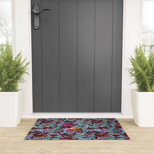 Marta Barragan Camarasa Bold Floral Expression Welcome Mat