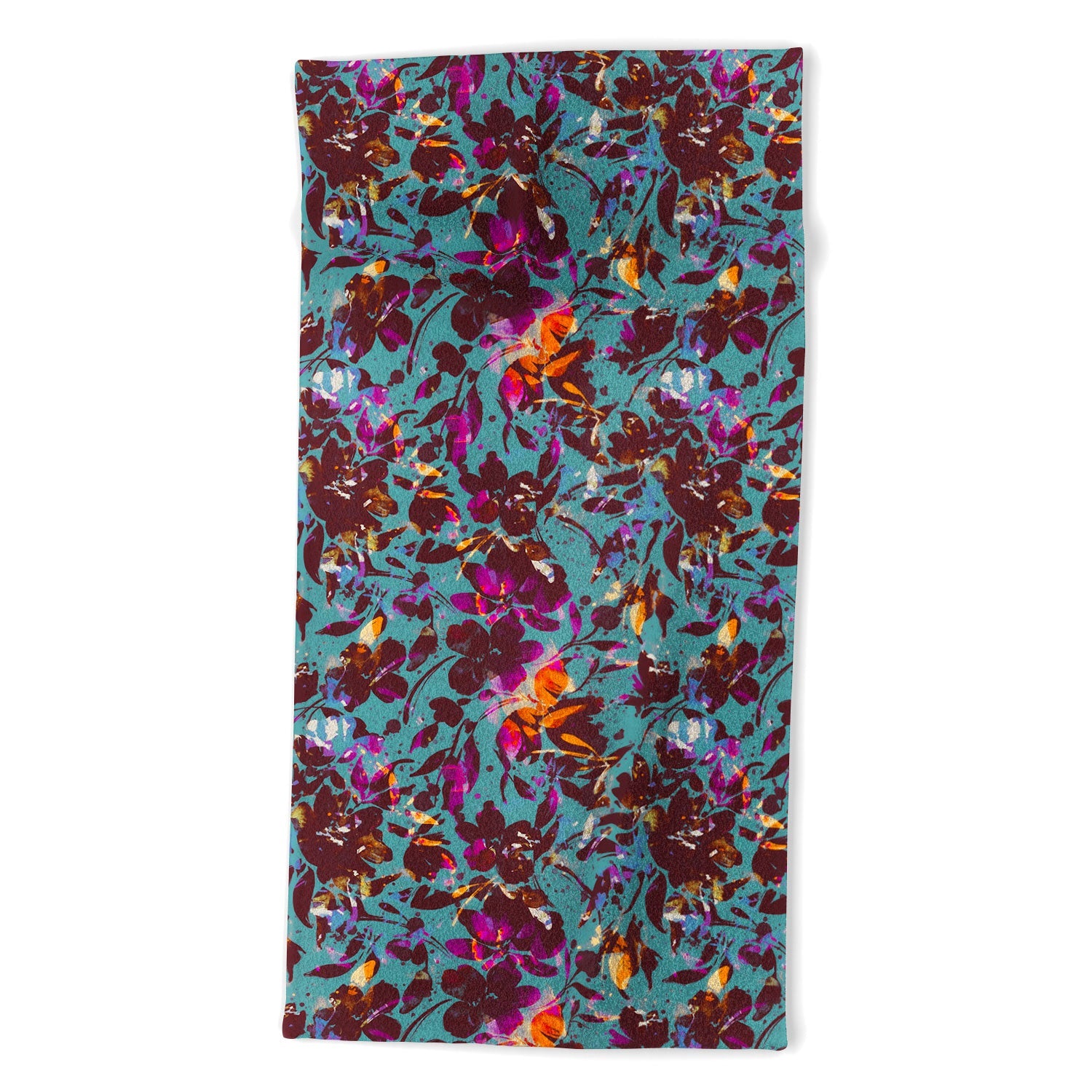 Marta Barragan Camarasa Bold Floral Expression Beach Towel