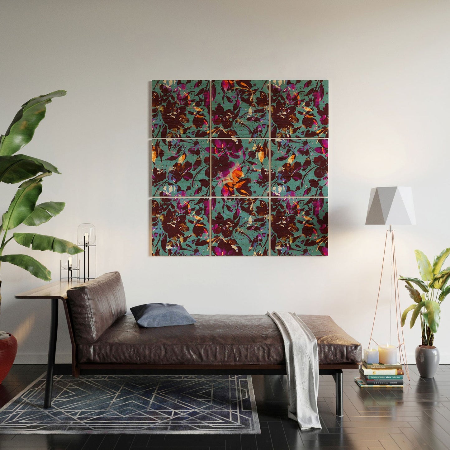 Marta Barragan Camarasa Bold Floral Expression Wood Wall Mural