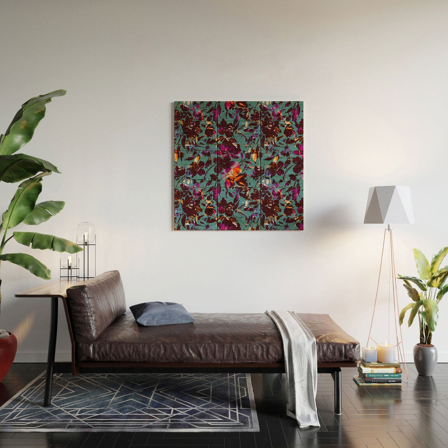Marta Barragan Camarasa Bold Floral Expression Wood Wall Mural