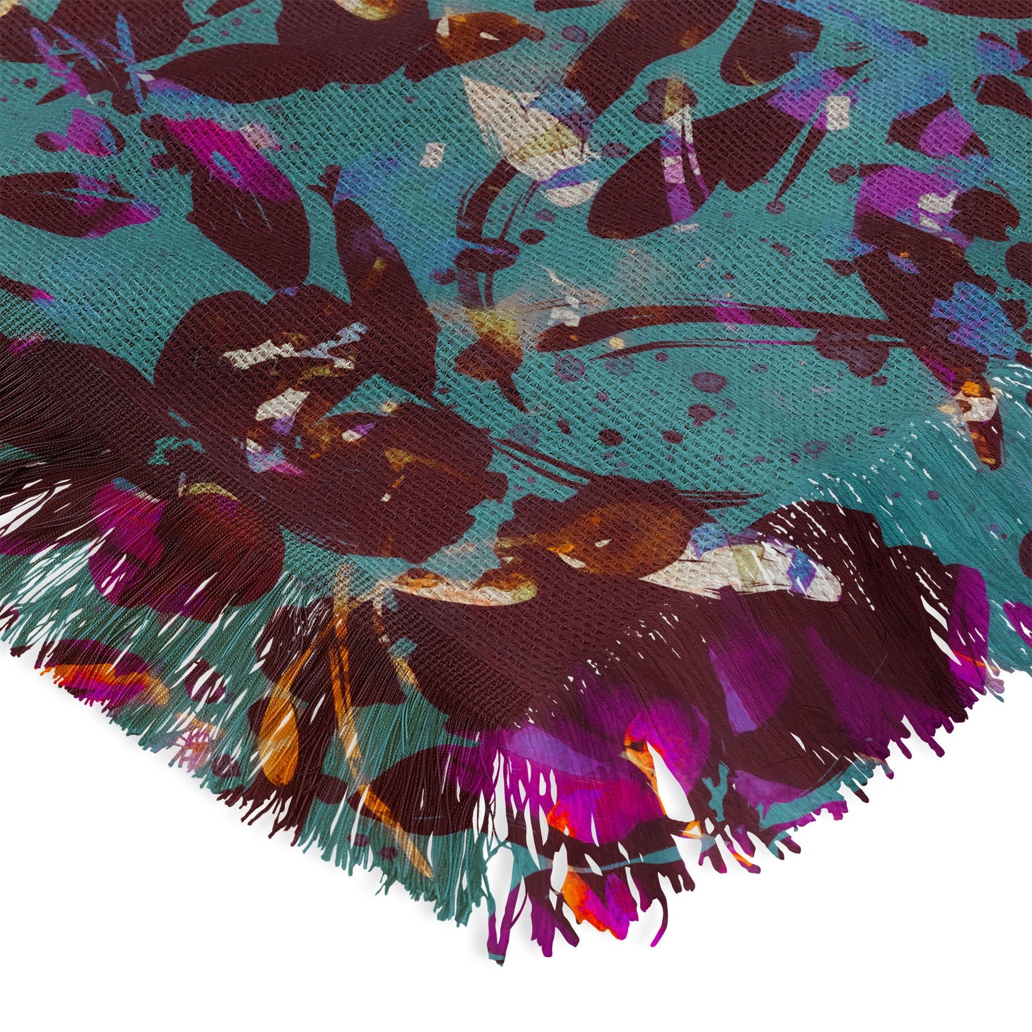 Marta Barragan Camarasa Bold Floral Expression Throw Blanket