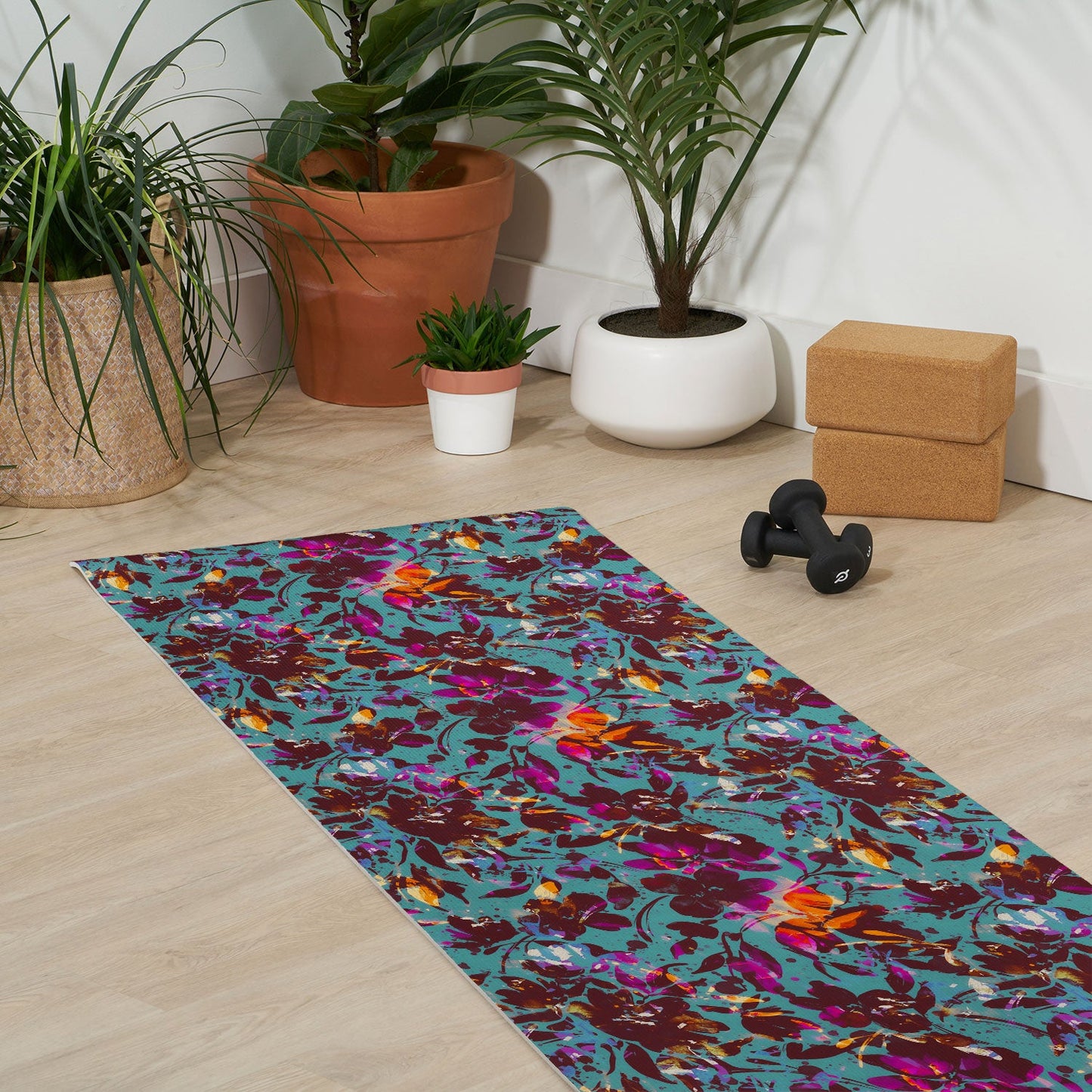 Marta Barragan Camarasa Bold Floral Expression Yoga Mat