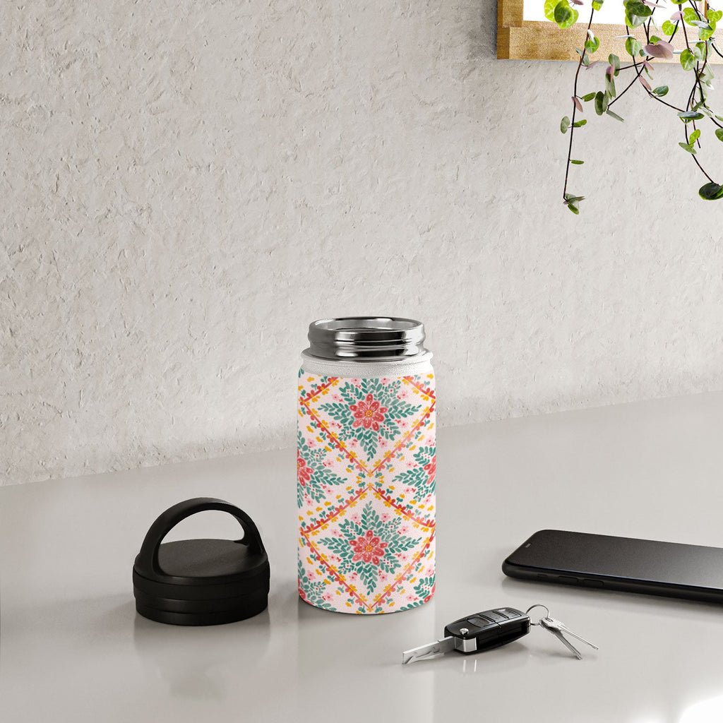 Marta Barragan Camarasa Chic Floral Geometry Water Bottle