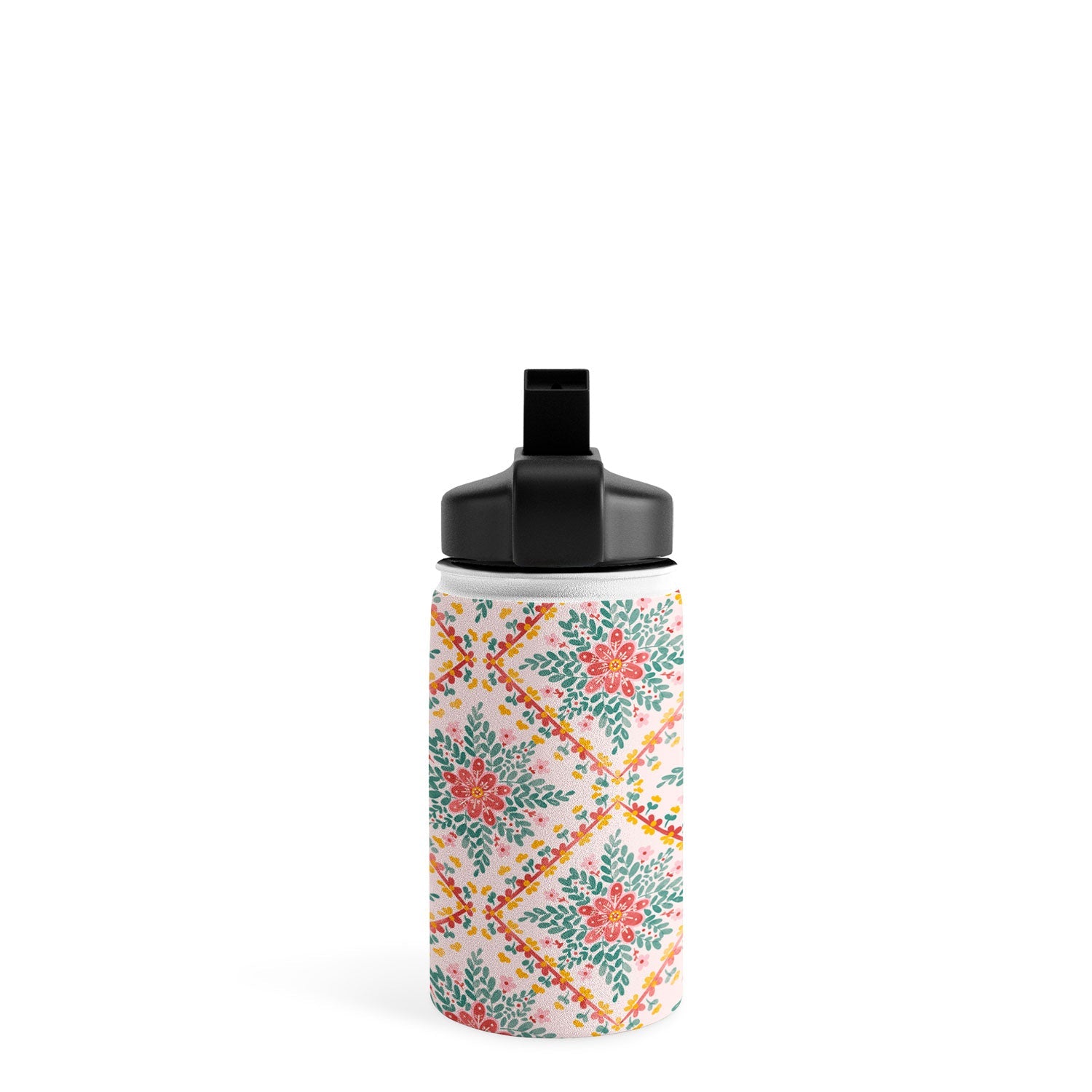 Marta Barragan Camarasa Chic Floral Geometry Water Bottle