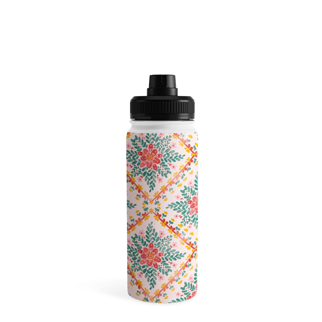 Marta Barragan Camarasa Chic Floral Geometry Water Bottle