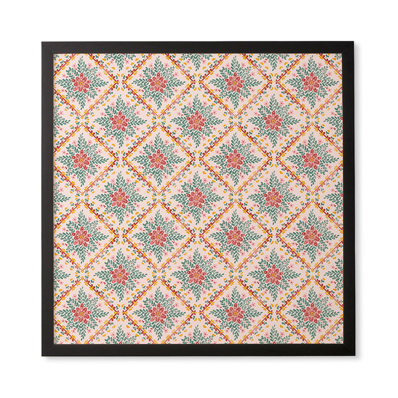 Marta Barragan Camarasa Chic Floral Geometry Framed Wall Art