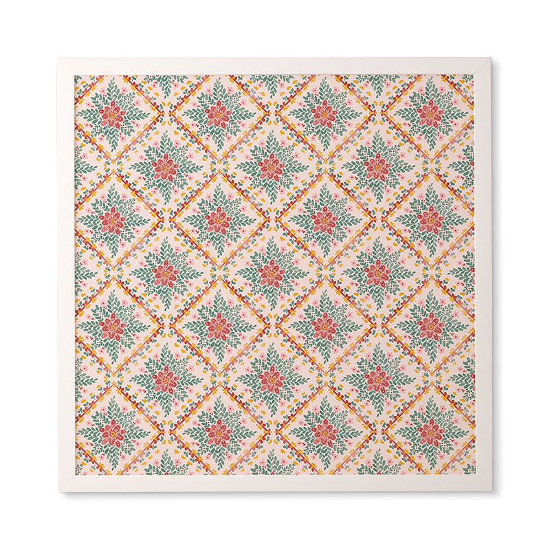 Marta Barragan Camarasa Chic Floral Geometry Framed Wall Art
