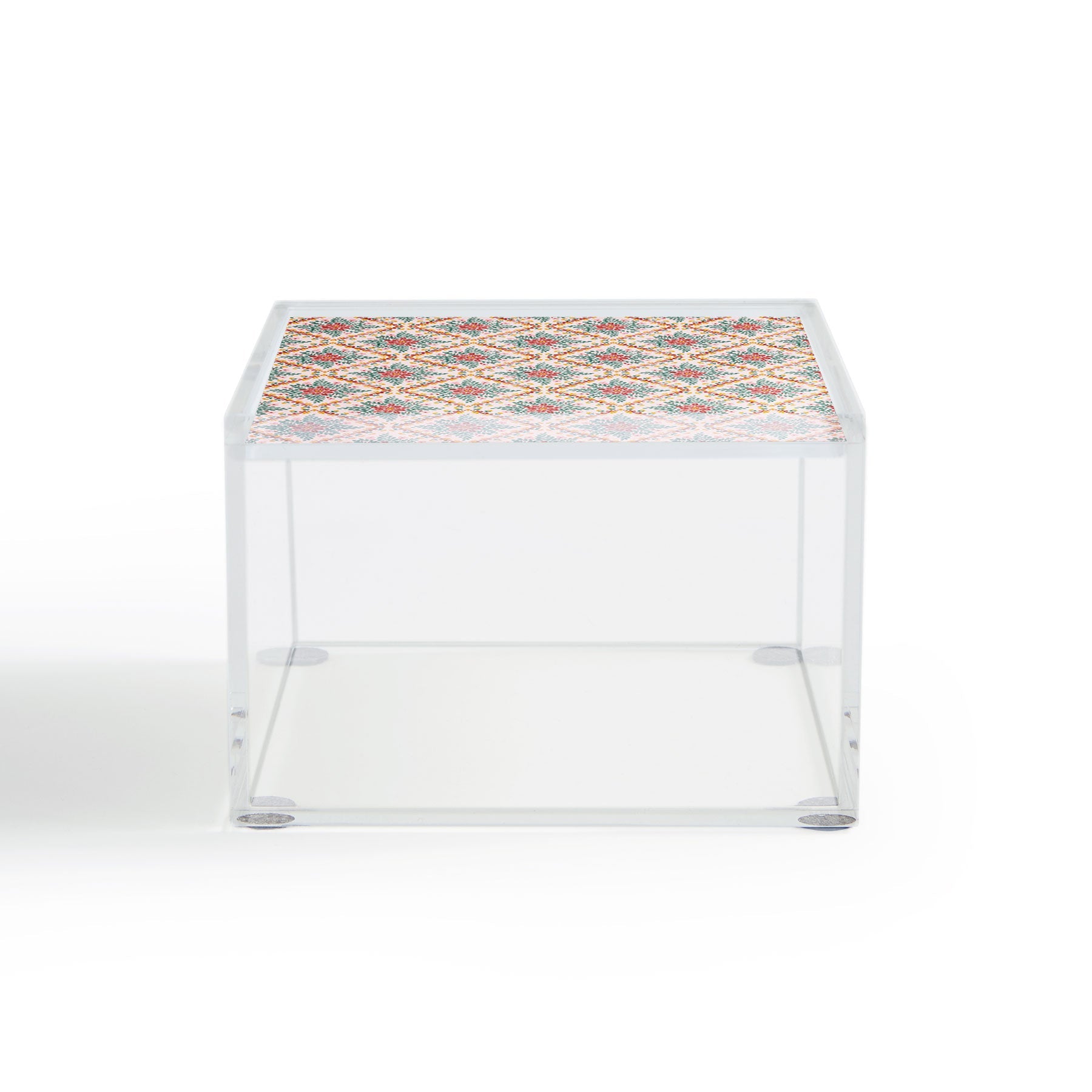 Marta Barragan Camarasa Chic Floral Geometry Acrylic Box
