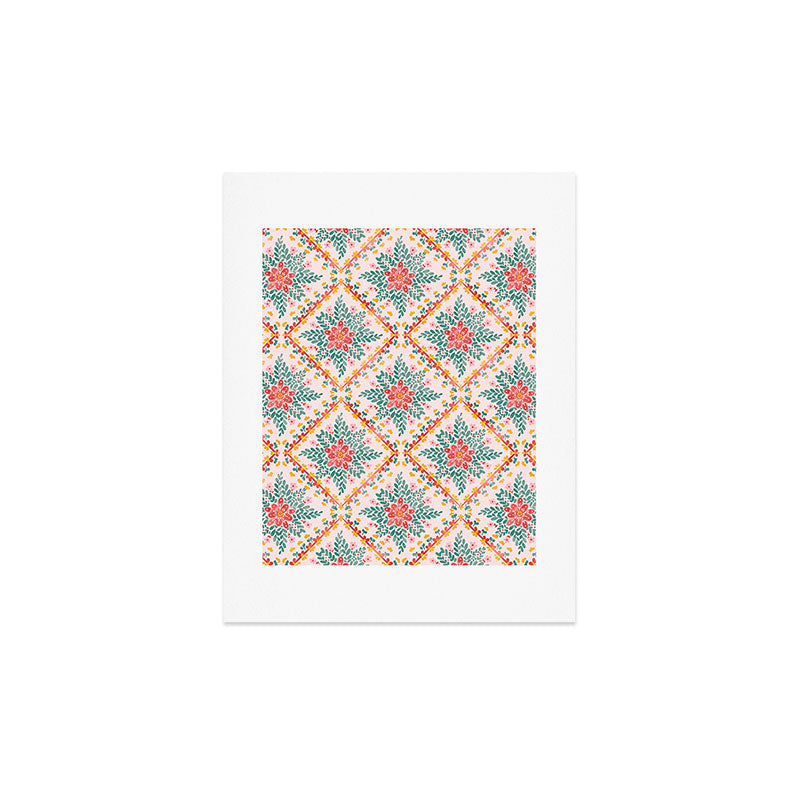 Marta Barragan Camarasa Chic Floral Geometry Art Print