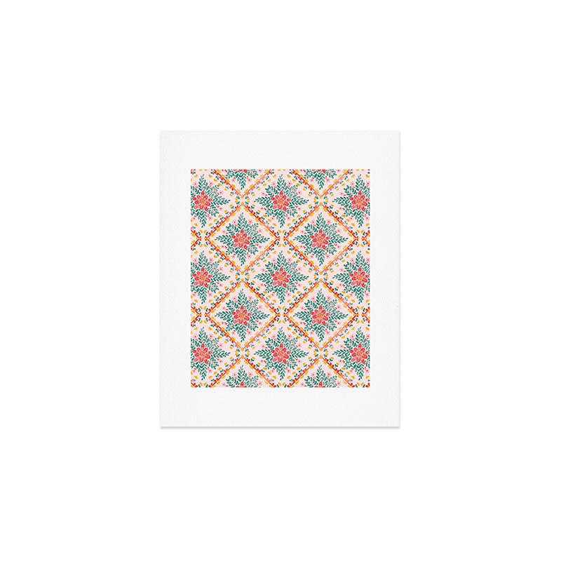 Marta Barragan Camarasa Chic Floral Geometry Art Print