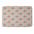 Marta Barragan Camarasa Chic Floral Geometry Memory Foam Bath Mat