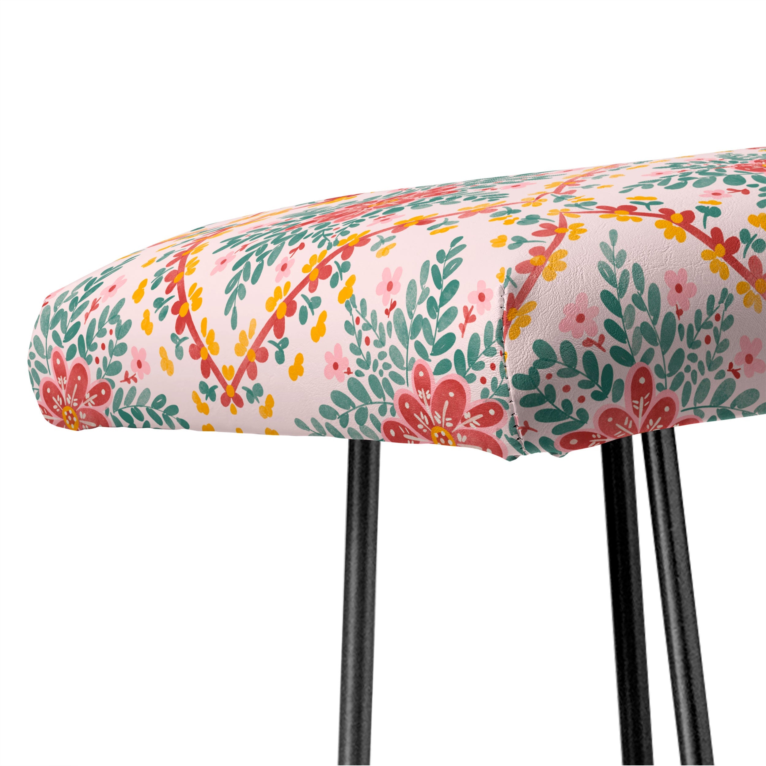 Marta Barragan Camarasa Chic Floral Geometry Bench