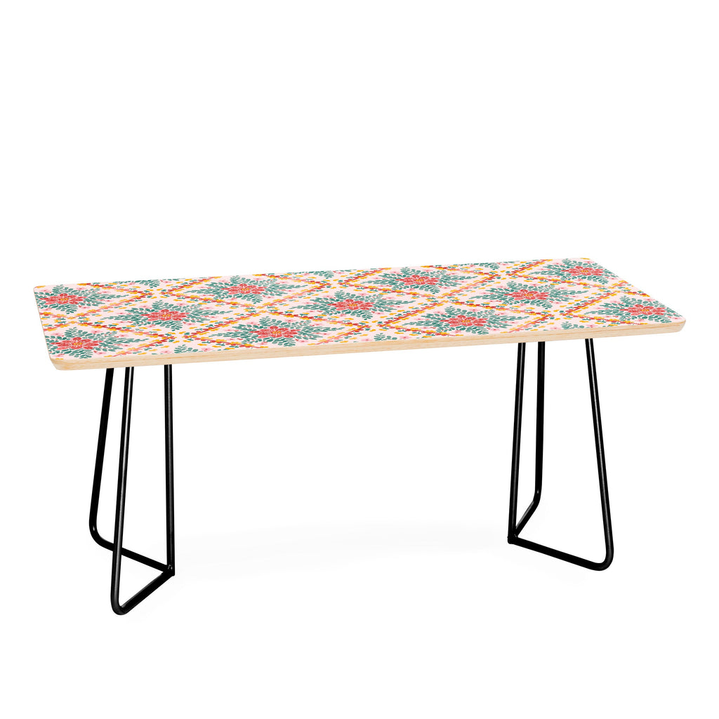 Marta Barragan Camarasa Chic Floral Geometry Coffee Table