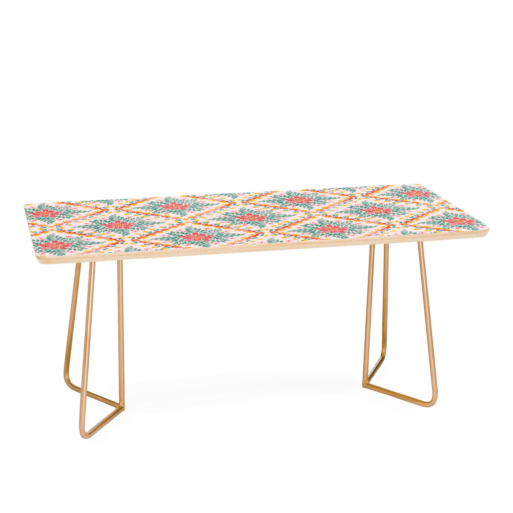 Marta Barragan Camarasa Chic Floral Geometry Coffee Table