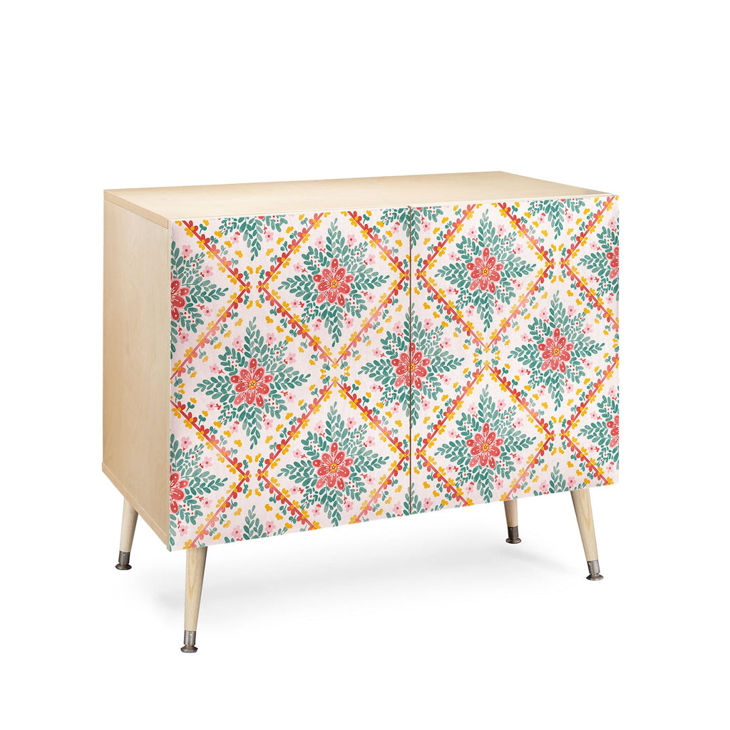 Marta Barragan Camarasa Chic Floral Geometry Credenza