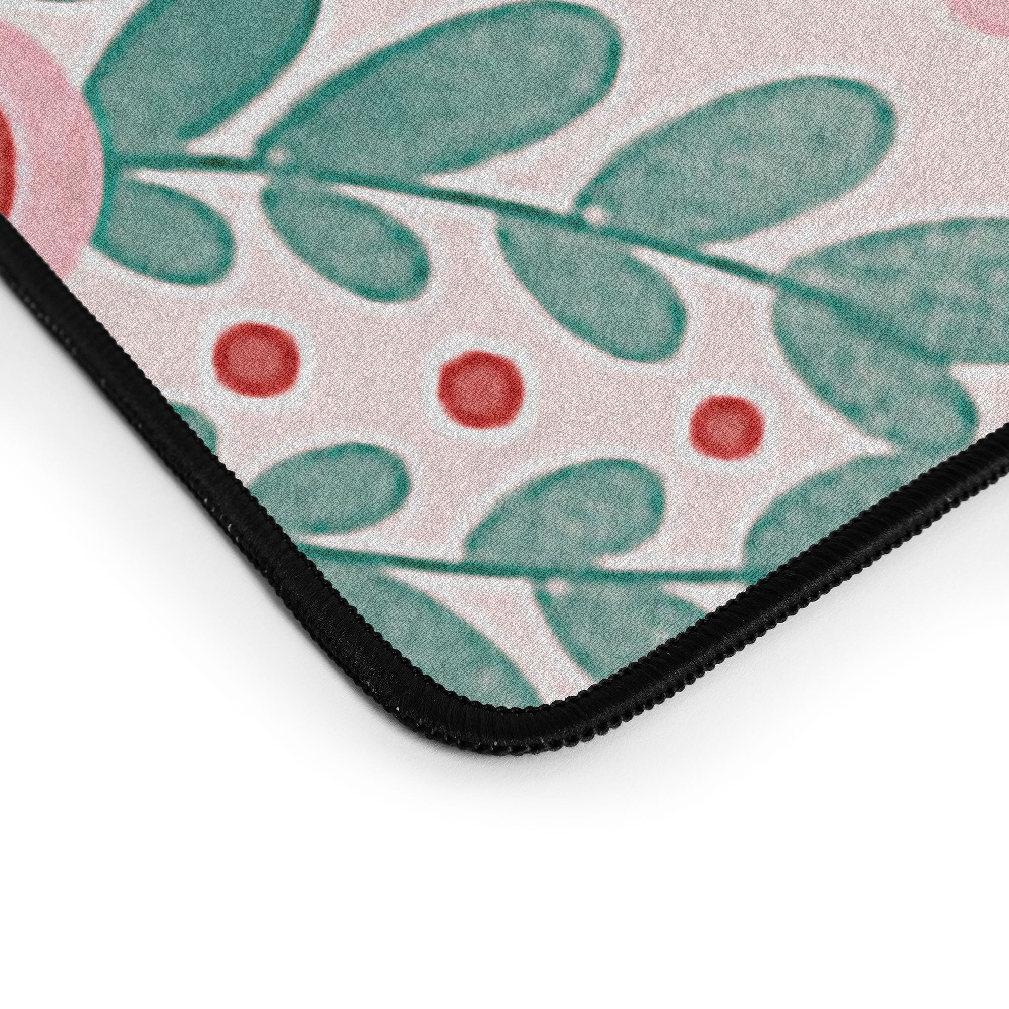 Marta Barragan Camarasa Chic Floral Geometry Desk Mat