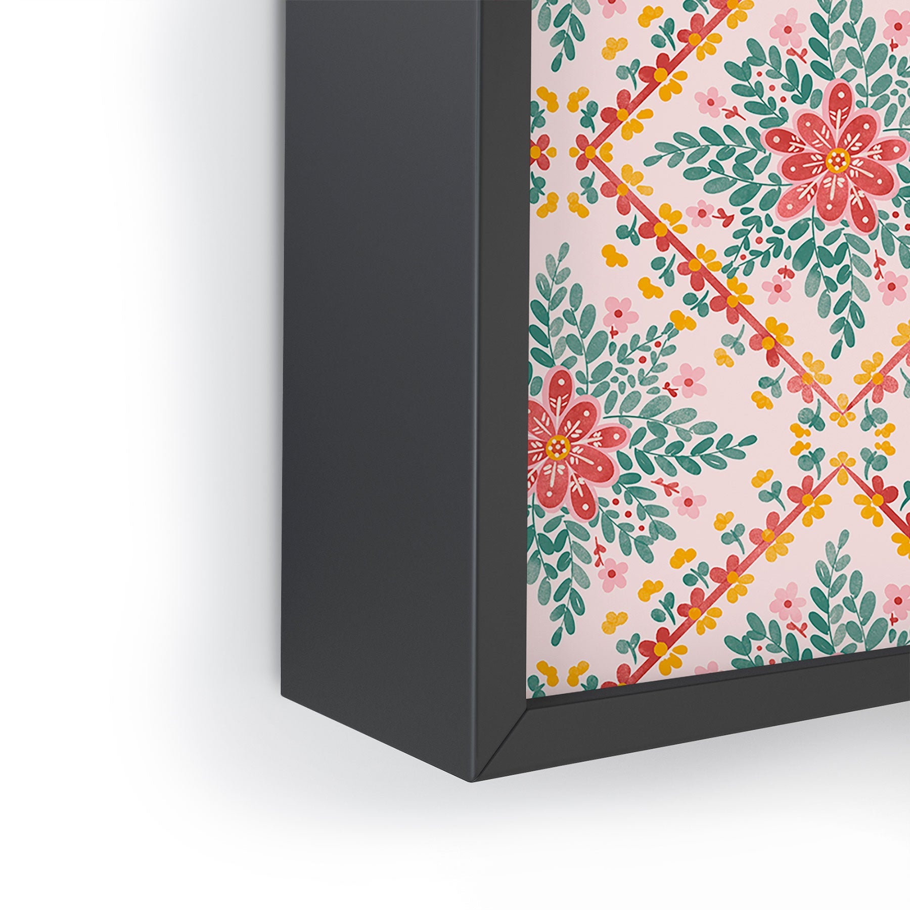 Marta Barragan Camarasa Chic Floral Geometry Framed Mini Art Print
