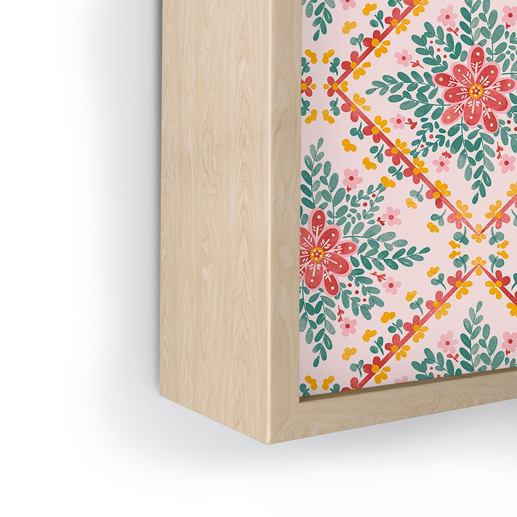 Marta Barragan Camarasa Chic Floral Geometry Framed Mini Art Print