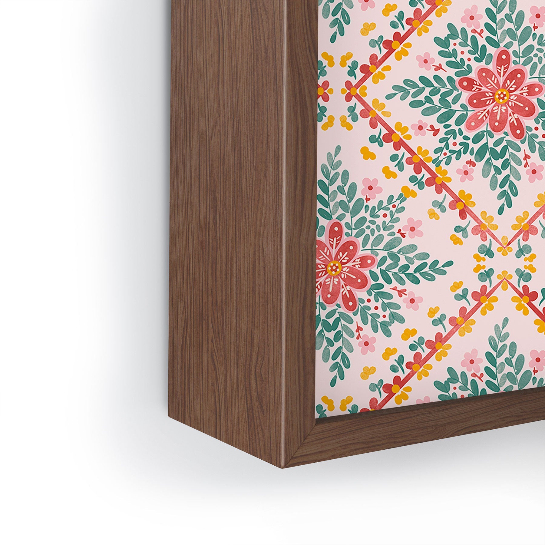 Marta Barragan Camarasa Chic Floral Geometry Framed Mini Art Print