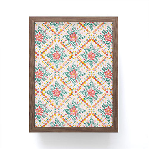 Marta Barragan Camarasa Chic Floral Geometry Framed Mini Art Print