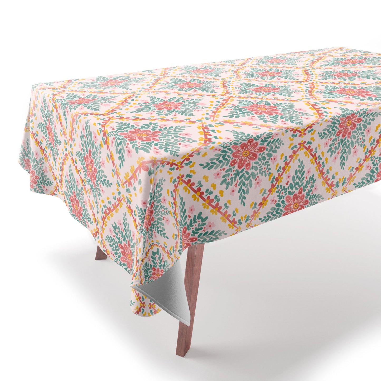 Marta Barragan Camarasa Chic Floral Geometry Tablecloth