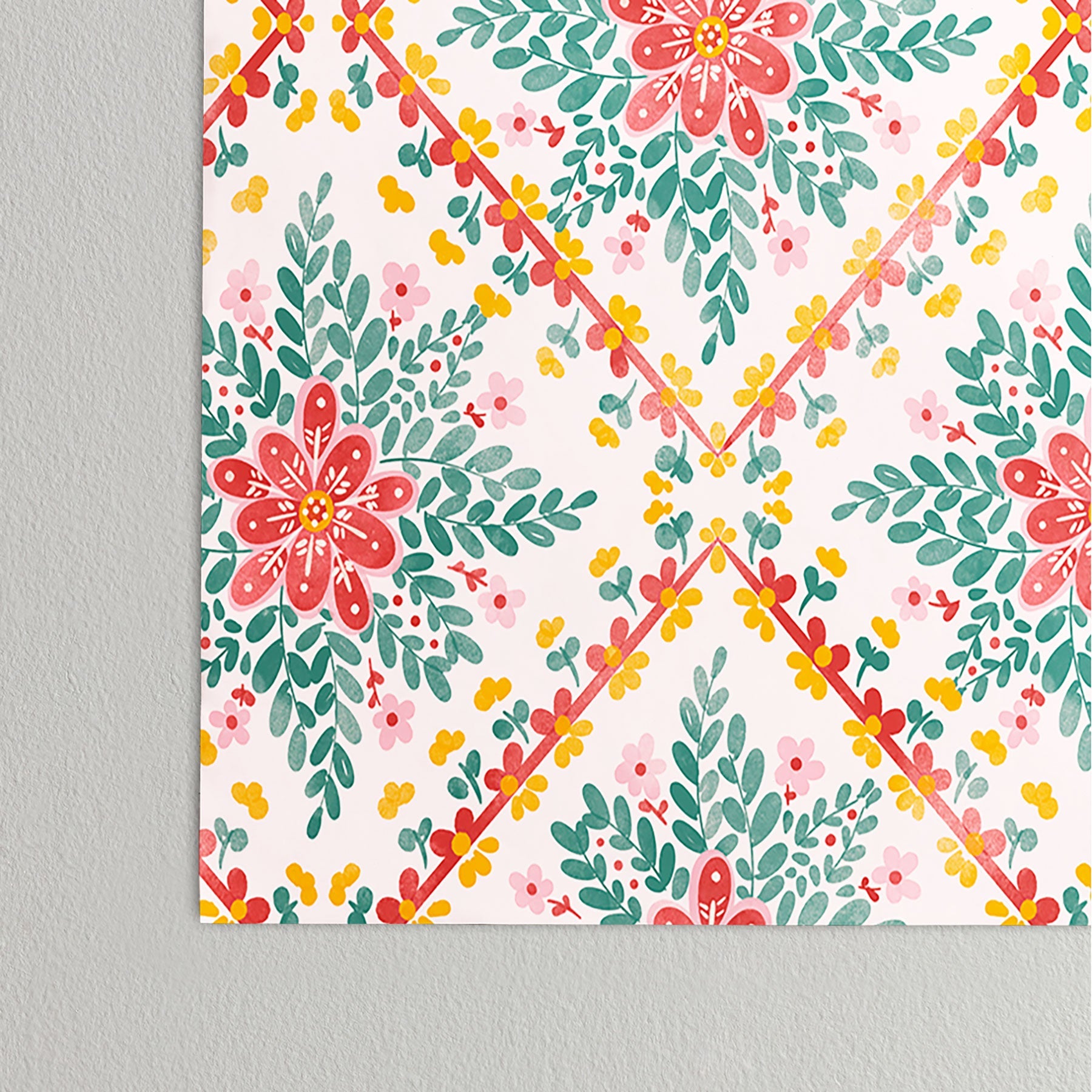 Marta Barragan Camarasa Chic Floral Geometry Poster