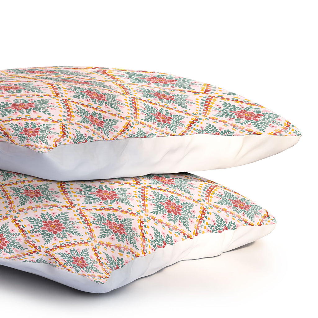 Marta Barragan Camarasa Chic Floral Geometry Pillow Shams