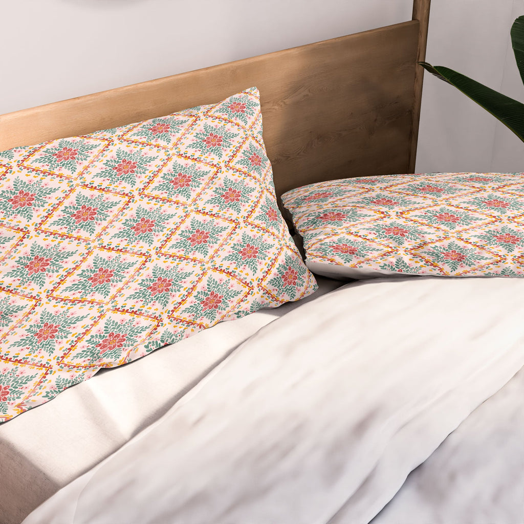 Marta Barragan Camarasa Chic Floral Geometry Pillow Shams
