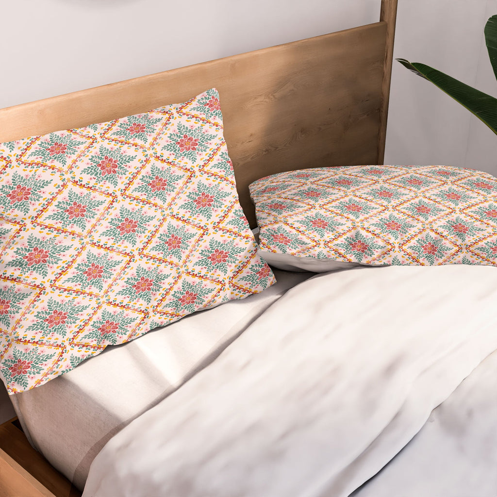 Marta Barragan Camarasa Chic Floral Geometry Pillow Shams