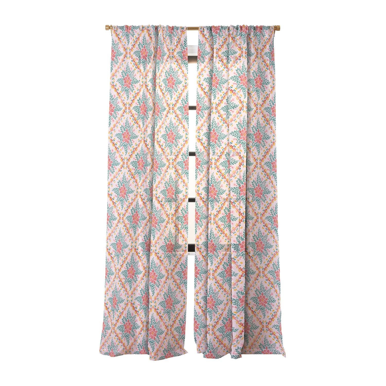 Marta Barragan Camarasa Chic Floral Geometry Sheer Non Repeat