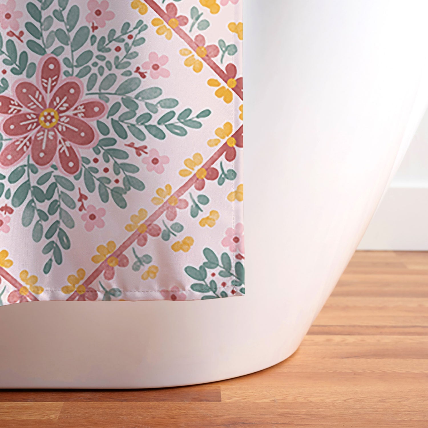 Marta Barragan Camarasa Chic Floral Geometry Shower Curtain