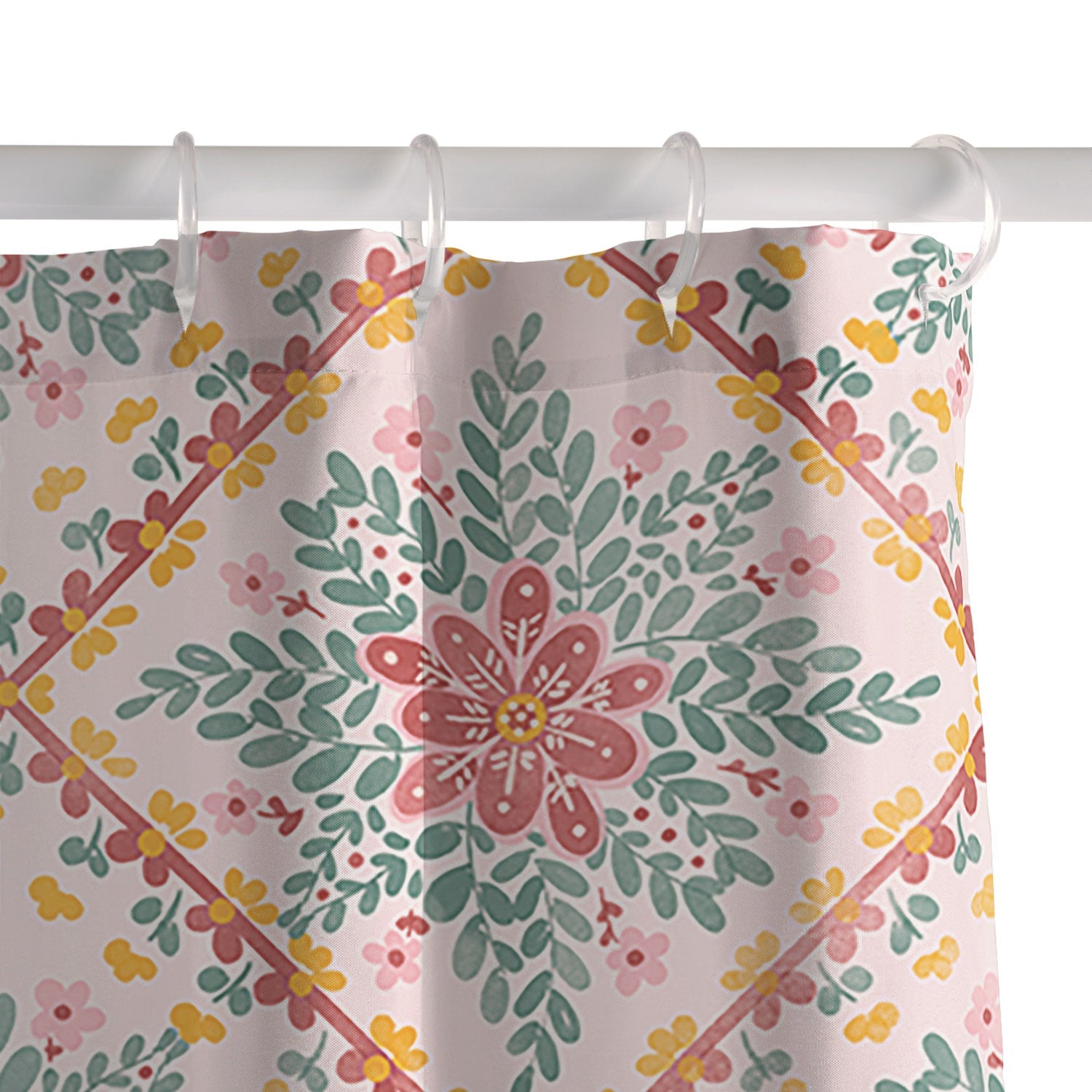 Marta Barragan Camarasa Chic Floral Geometry Shower Curtain