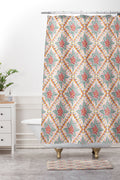 Marta Barragan Camarasa Chic Floral Geometry Shower Curtain And Mat