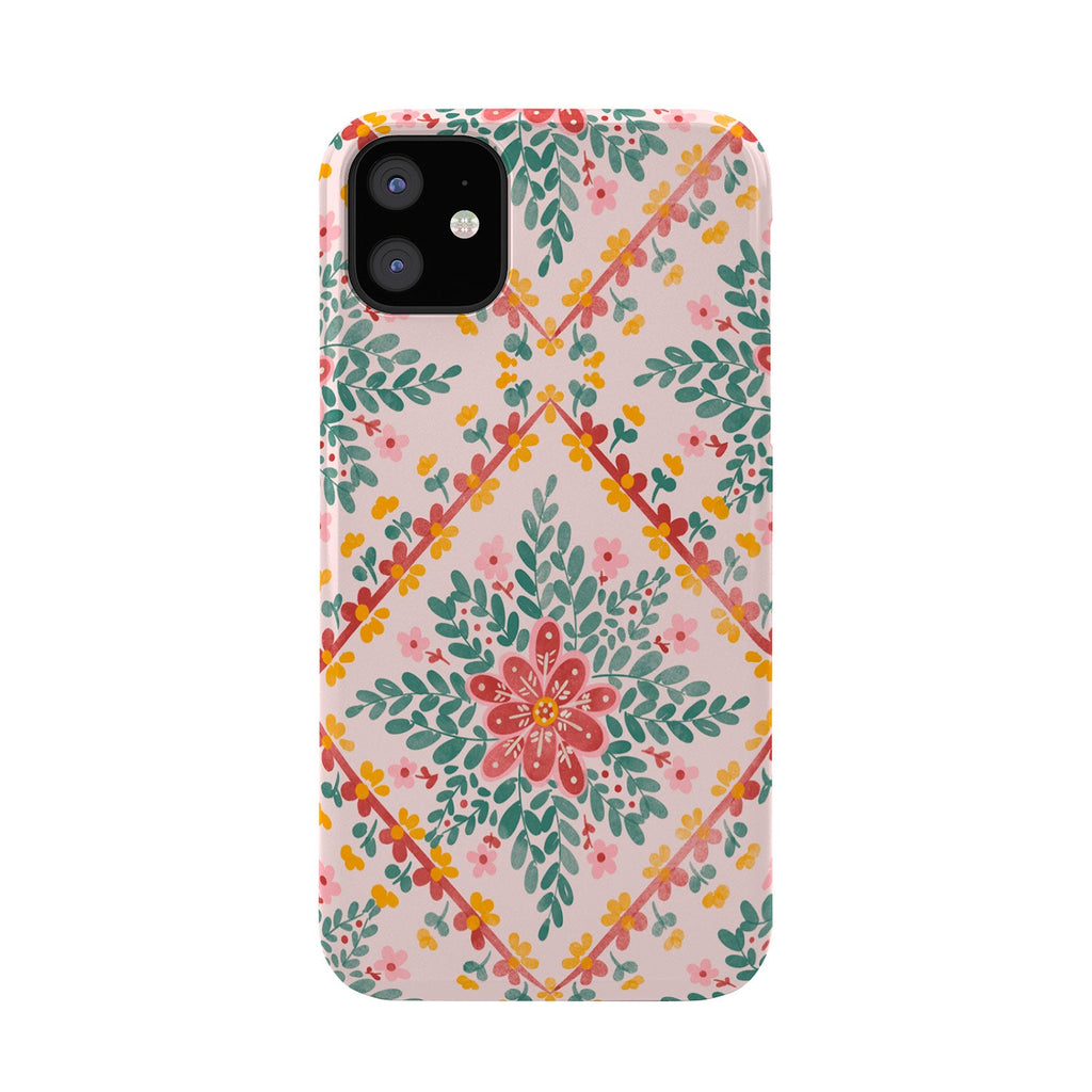 Marta Barragan Camarasa Chic Floral Geometry Phone Case