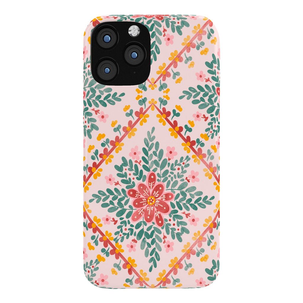 Marta Barragan Camarasa Chic Floral Geometry Phone Case