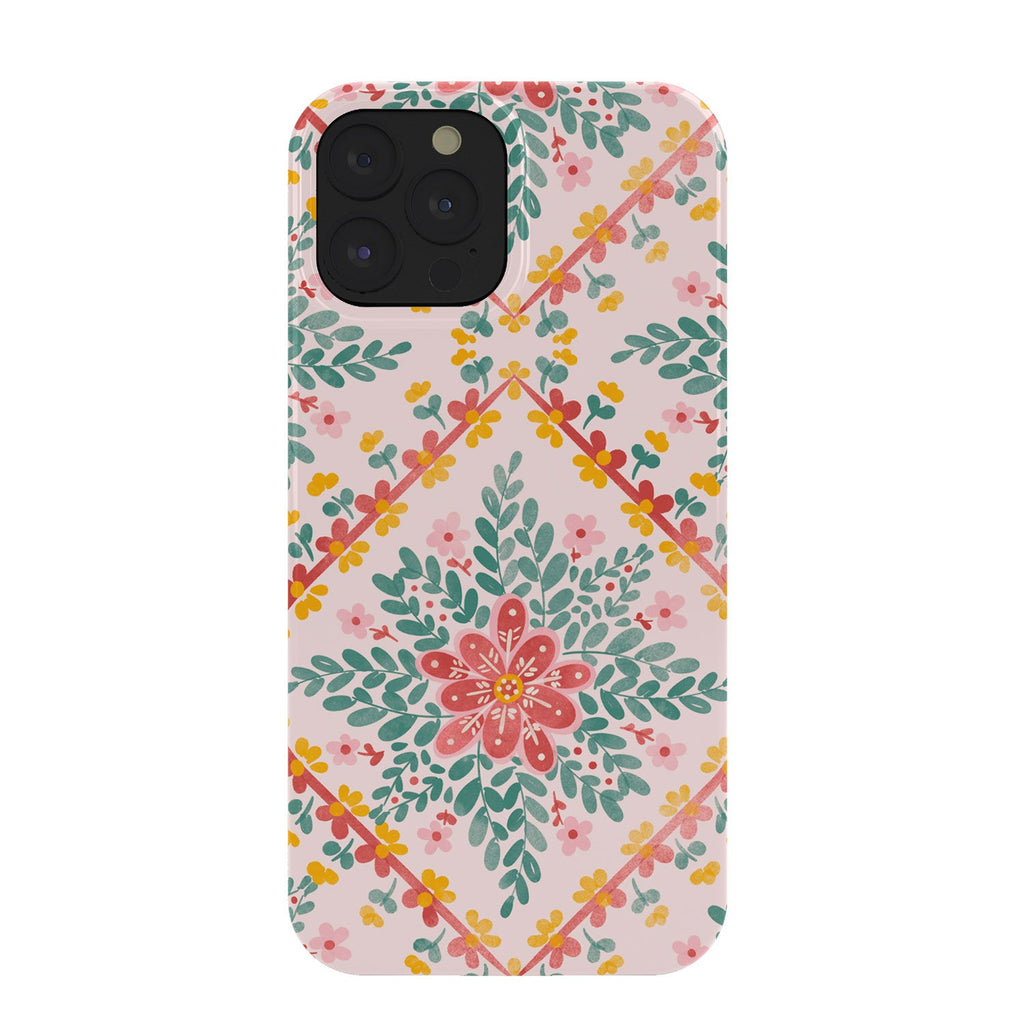 Marta Barragan Camarasa Chic Floral Geometry Phone Case