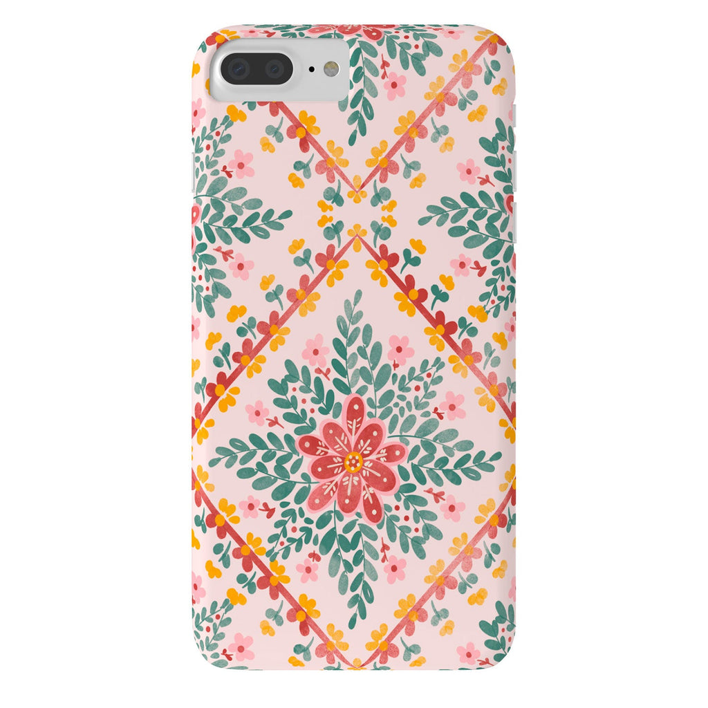 Marta Barragan Camarasa Chic Floral Geometry Phone Case