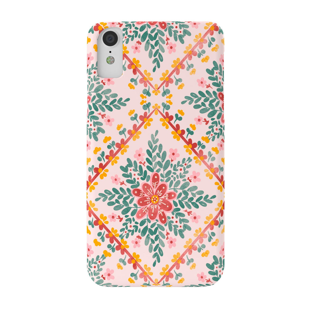 Marta Barragan Camarasa Chic Floral Geometry Phone Case