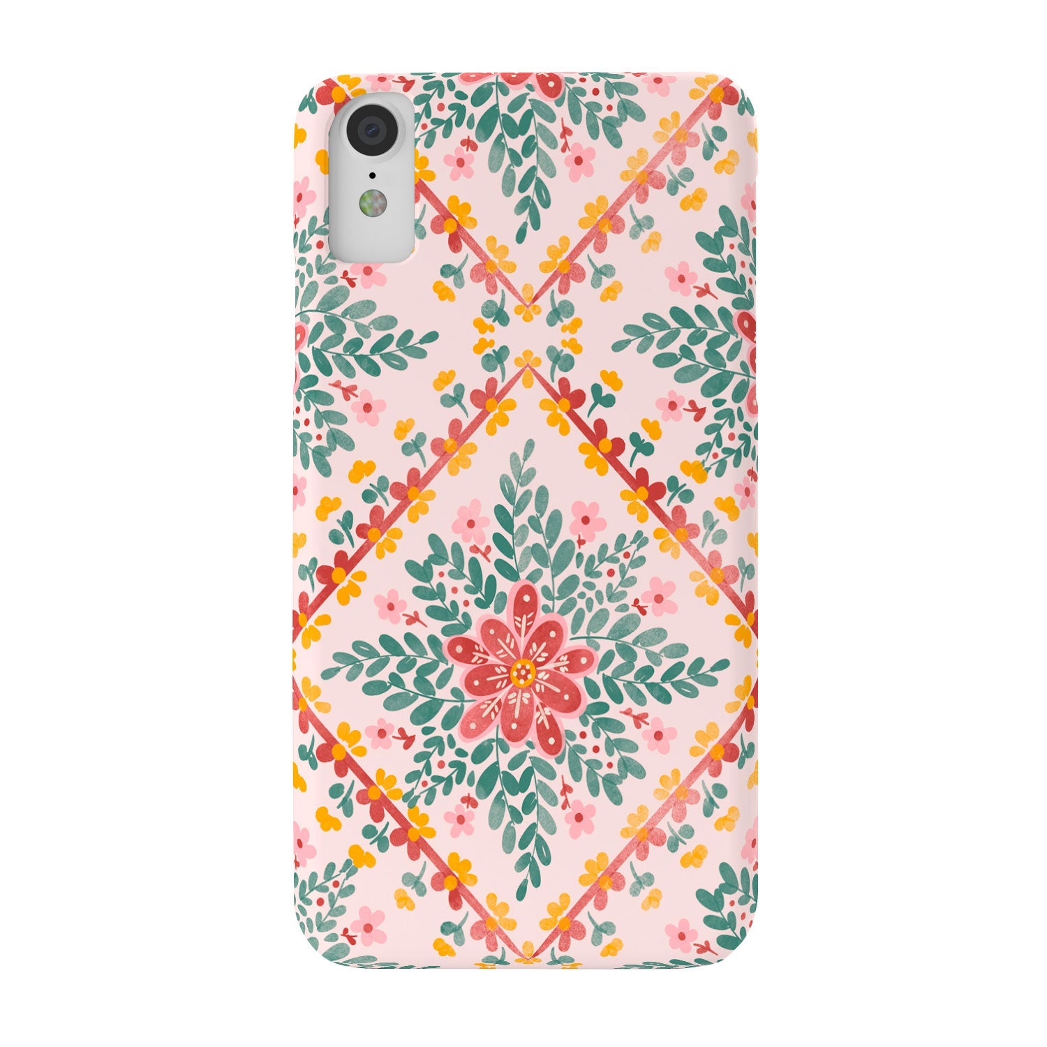 Marta Barragan Camarasa Chic Floral Geometry Phone Case