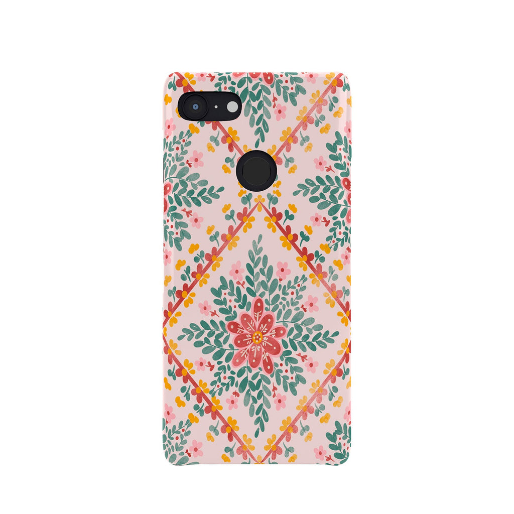 Marta Barragan Camarasa Chic Floral Geometry Phone Case