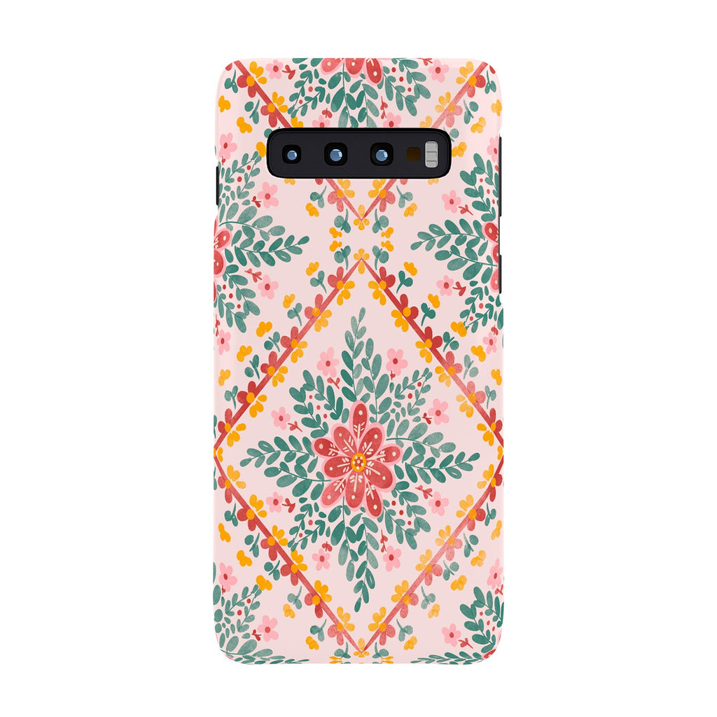 Marta Barragan Camarasa Chic Floral Geometry Phone Case