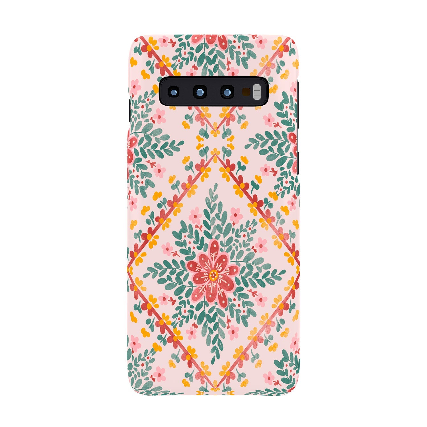Marta Barragan Camarasa Chic Floral Geometry Phone Case