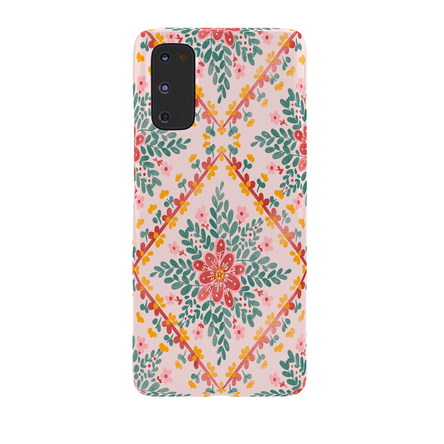 Marta Barragan Camarasa Chic Floral Geometry Phone Case
