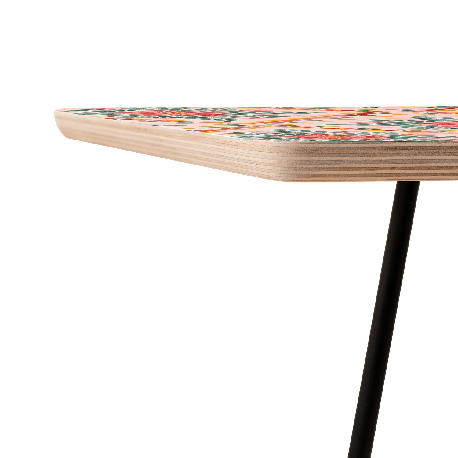 Marta Barragan Camarasa Chic Floral Geometry Side Table