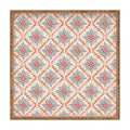 Marta Barragan Camarasa Chic Floral Geometry Square Tray
