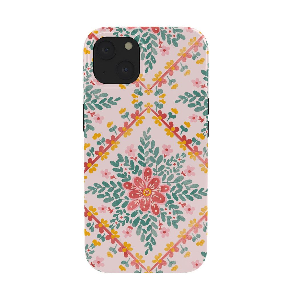 Marta Barragan Camarasa Chic Floral Geometry Phone Case