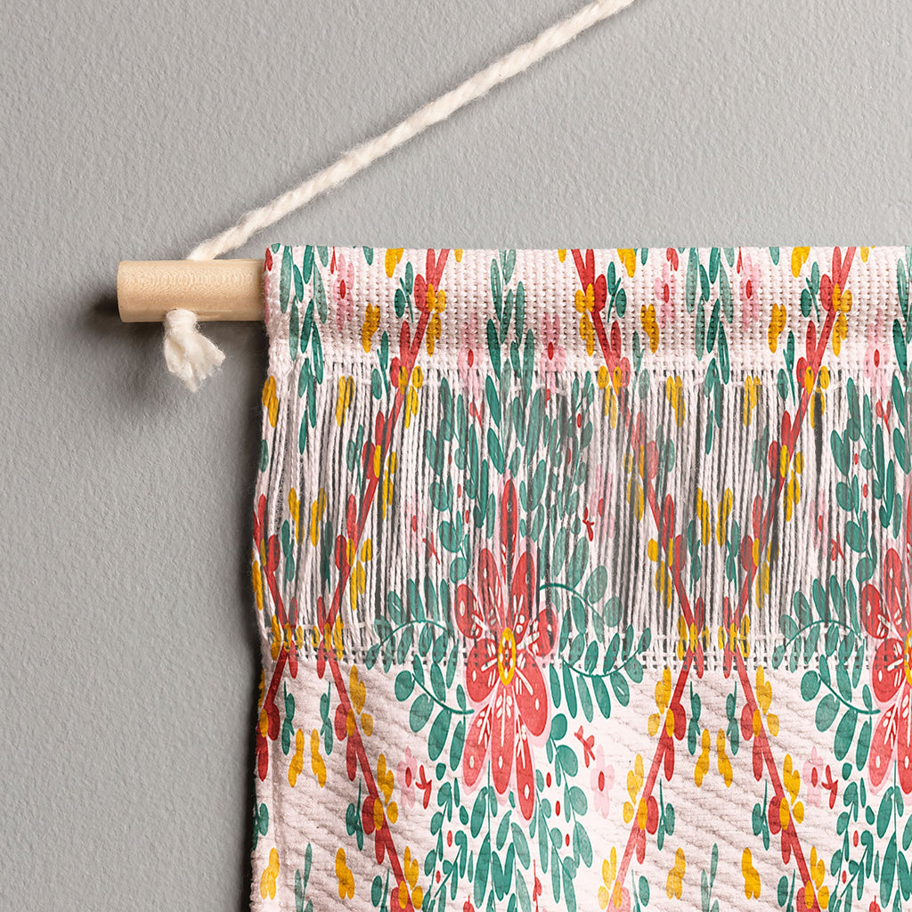 Marta Barragan Camarasa Chic Floral Geometry Wall Hanging Landscape