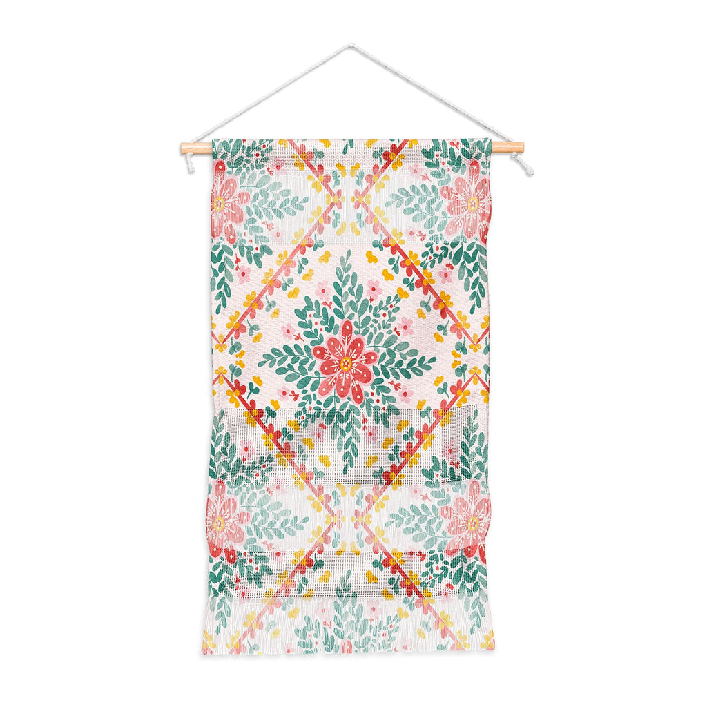 Marta Barragan Camarasa Chic Floral Geometry Wall Hanging Portrait