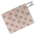 Marta Barragan Camarasa Chic Floral Geometry Picnic Blanket